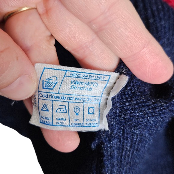 Clan Royal Vintage Lambswool Argyle Sweater The old Course St Andrews Scotland M - Picture 5 of 7